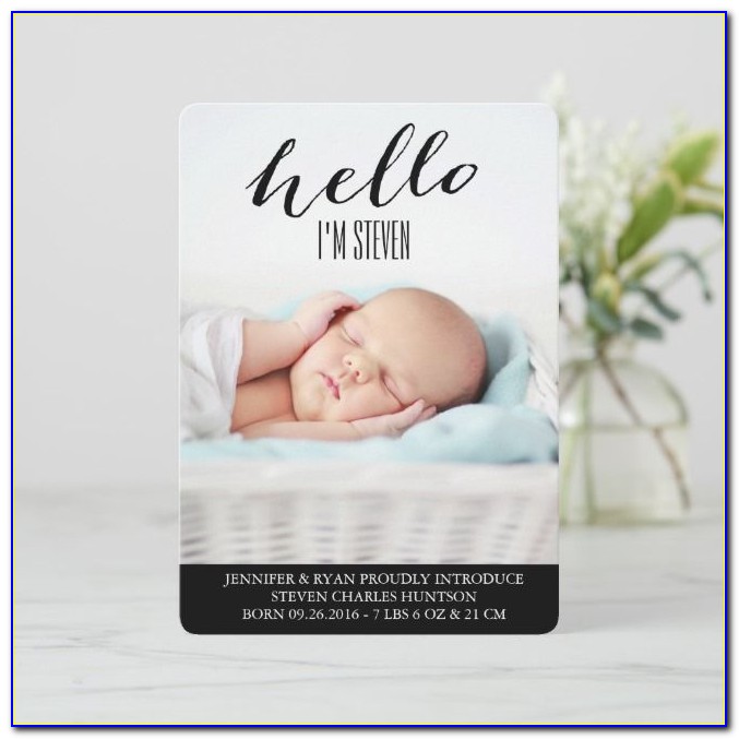 Create Your Own Birth Announcement Photo Cards