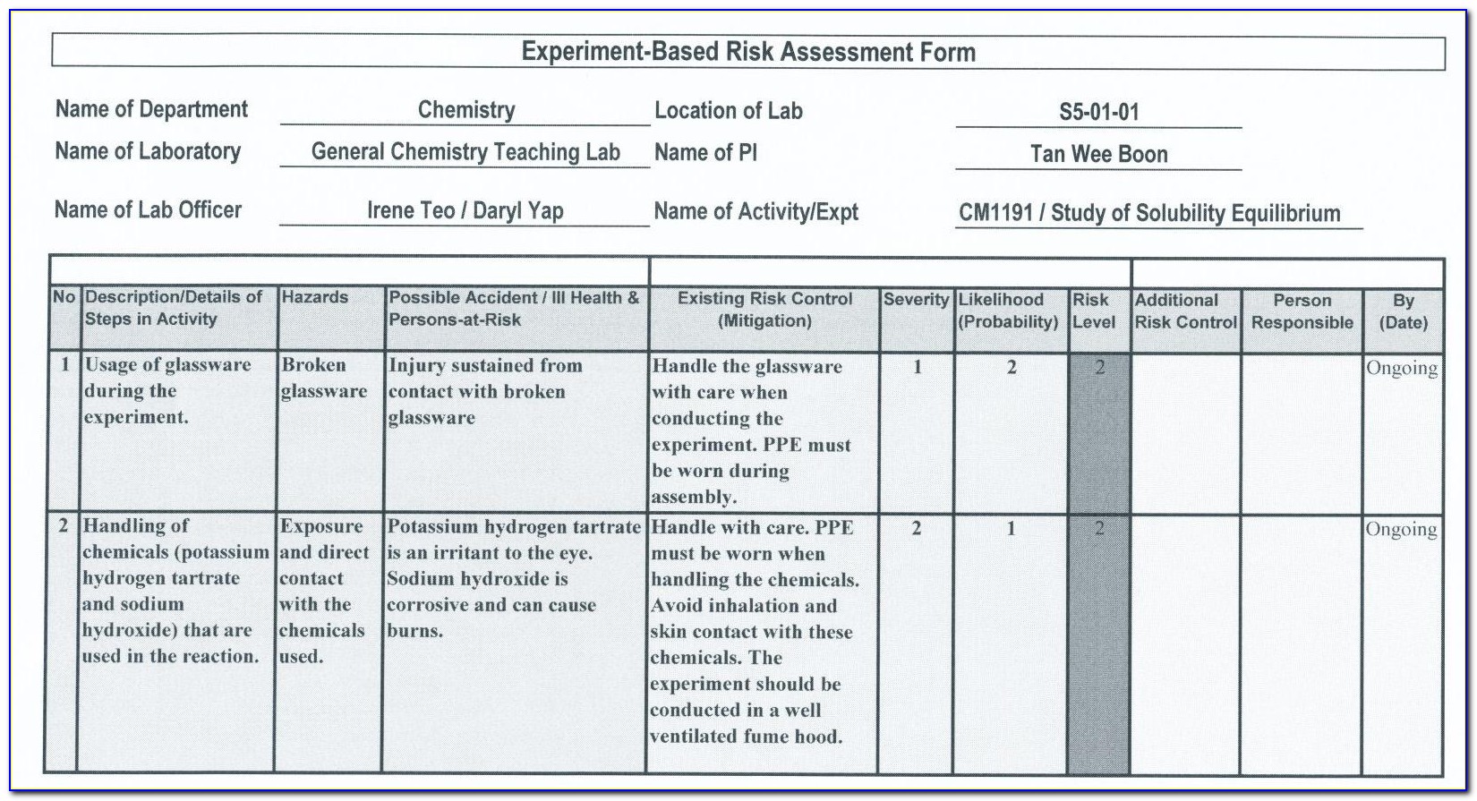 Credit Union Ach Risk Assessment Template