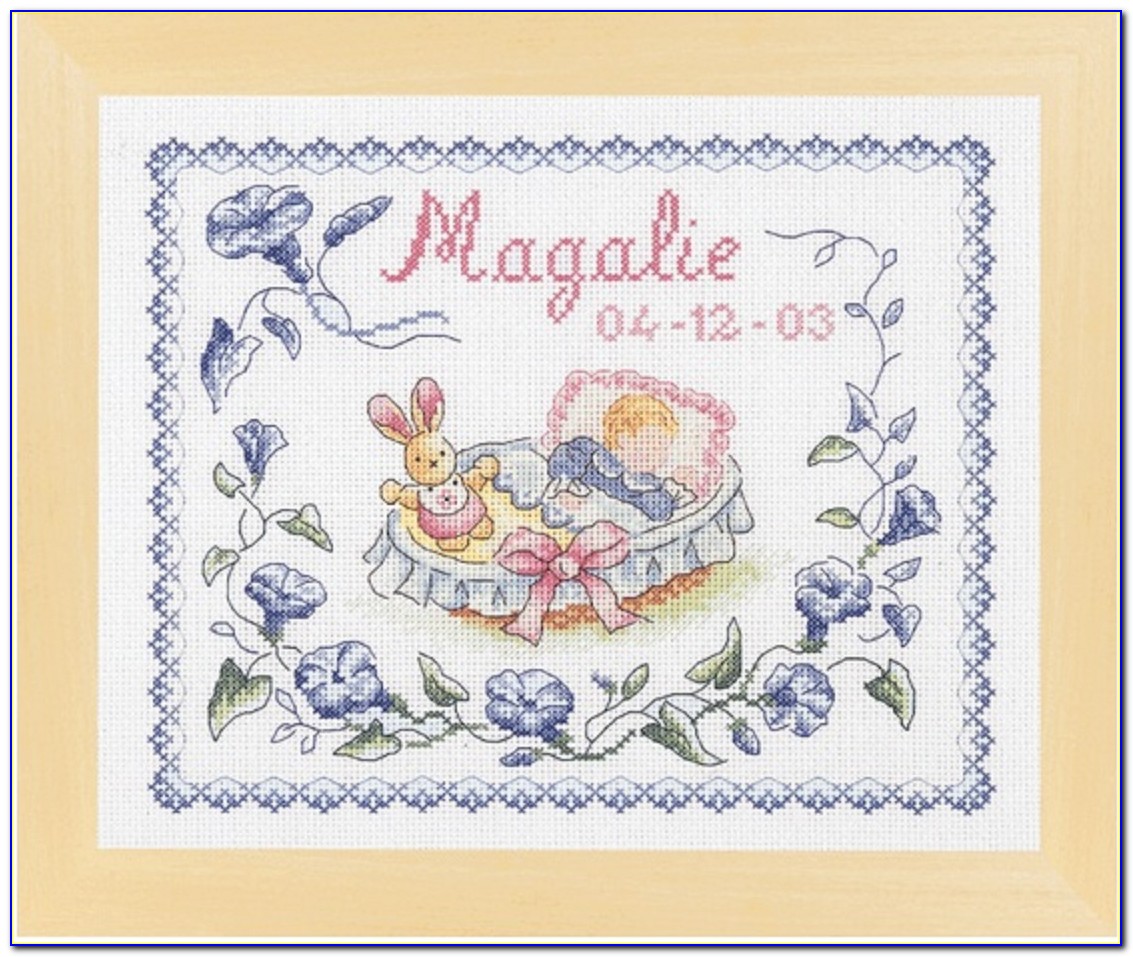 Cross Stitch Baby Announcement Free Patterns