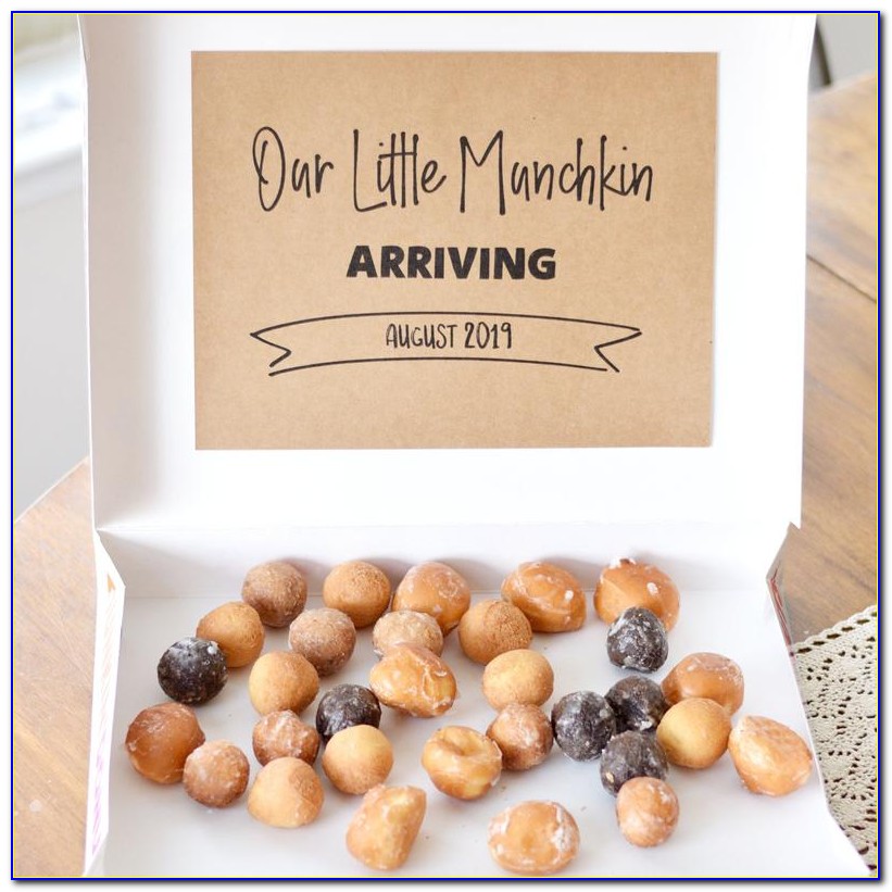 Donut Hole Pregnancy Announcement