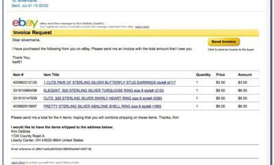 Ebay Request Invoice For One Item