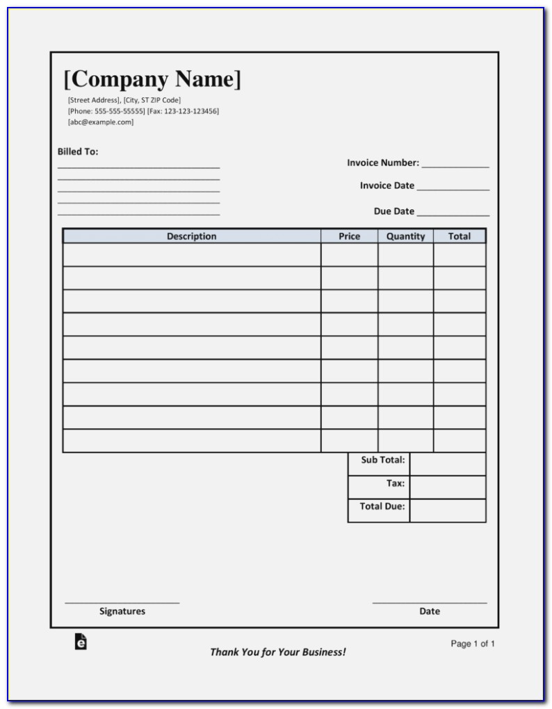 Fillable Invoice Pdffiller