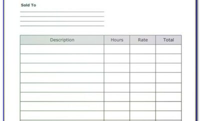 Free Blank Fillable Invoice Form