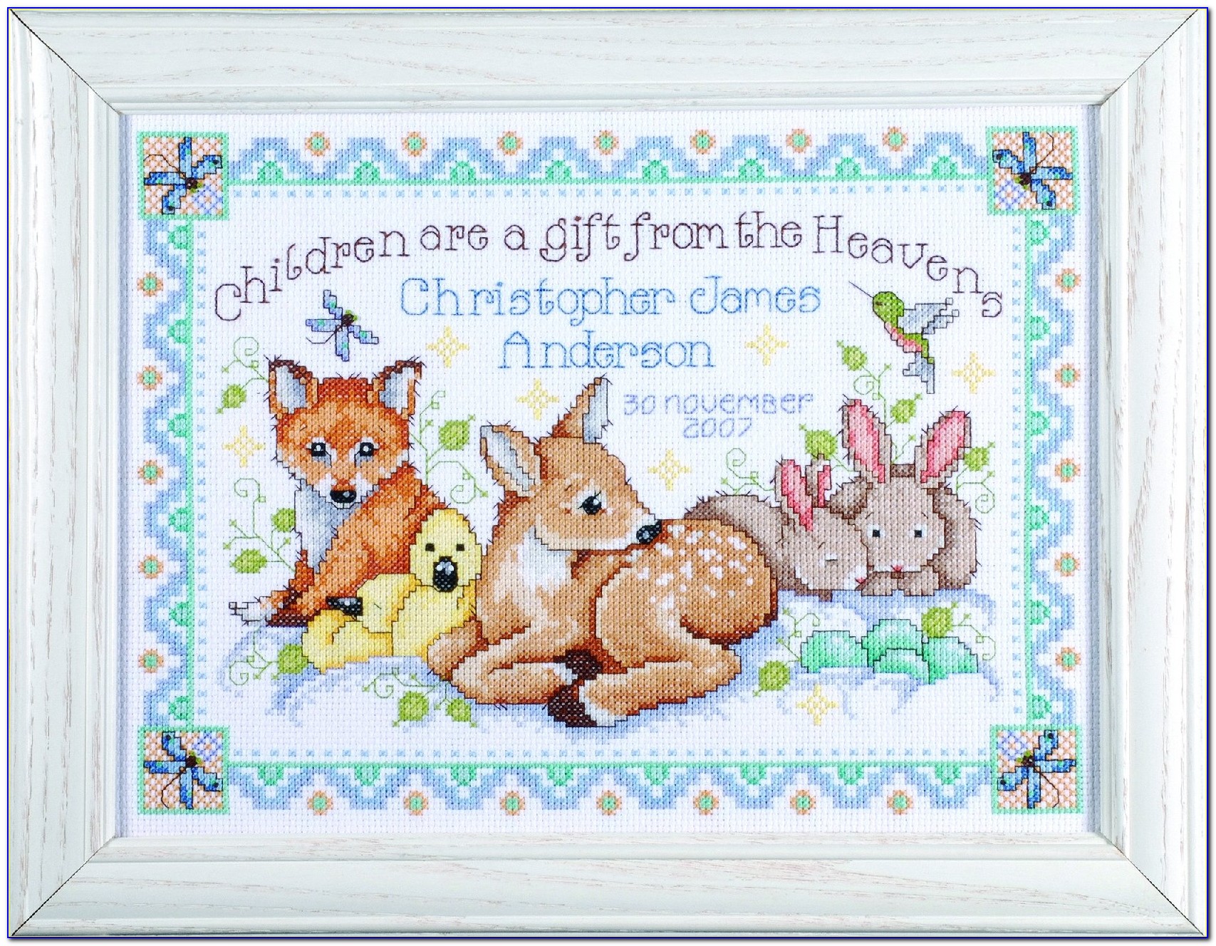 Free Cross Stitch Patterns For Babies Birth Announcement