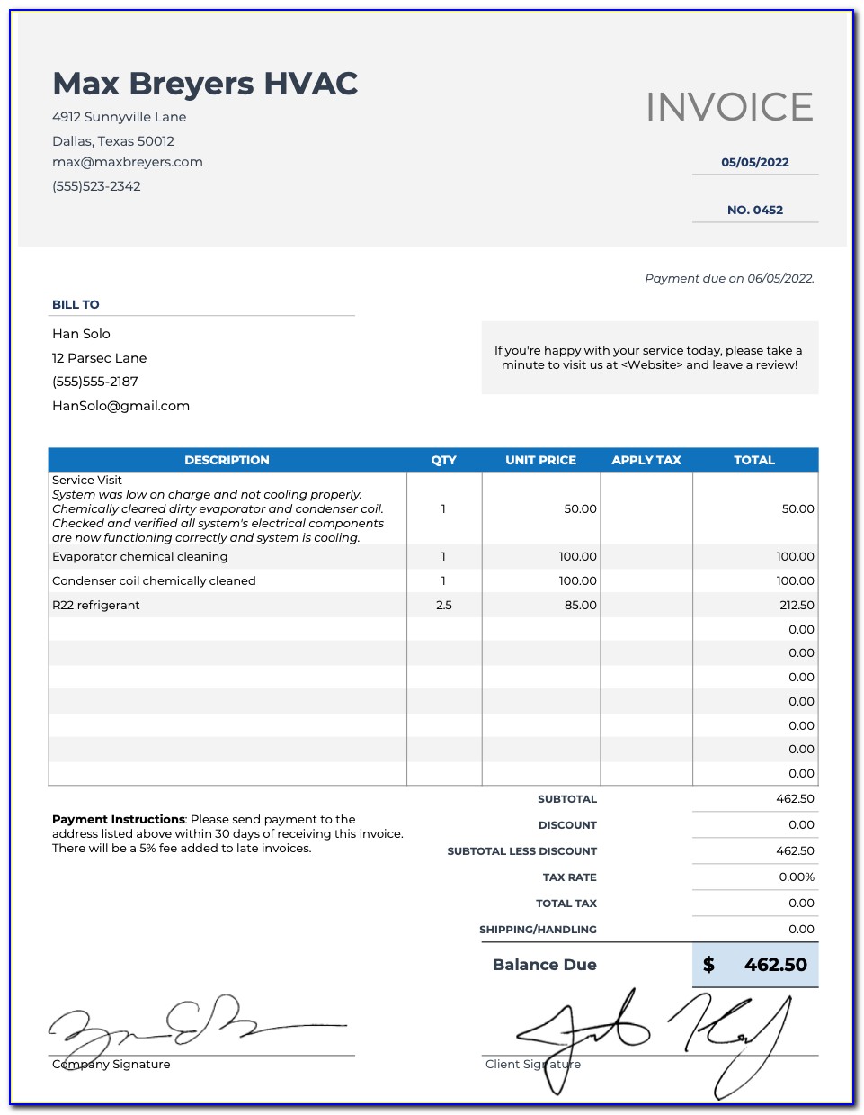 Free Drywall Invoice Template
