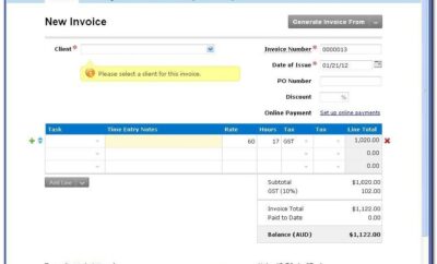 Freshbooks Free Invoice Template