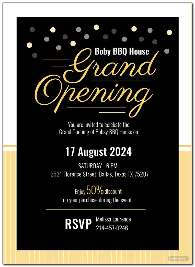 Grand Opening Invite Wording