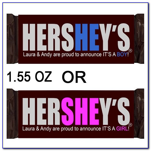 Hershey's Baby Announcement Candy