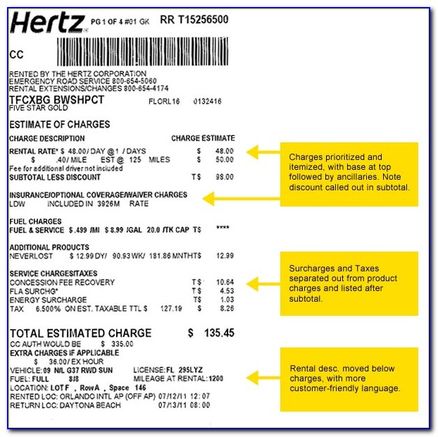 Hertz Invoice Lookup