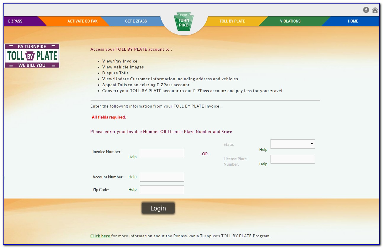 How To Pay E Pass Toll By Plate Without Invoice