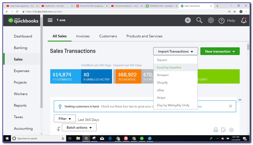 Import Transactions Into Quickbooks Online From Csv