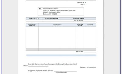 Independent Consultant Invoice Template