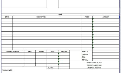 Invoice Template Independent Contractor