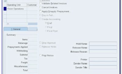 Invoice Validation Process In Oracle Payables