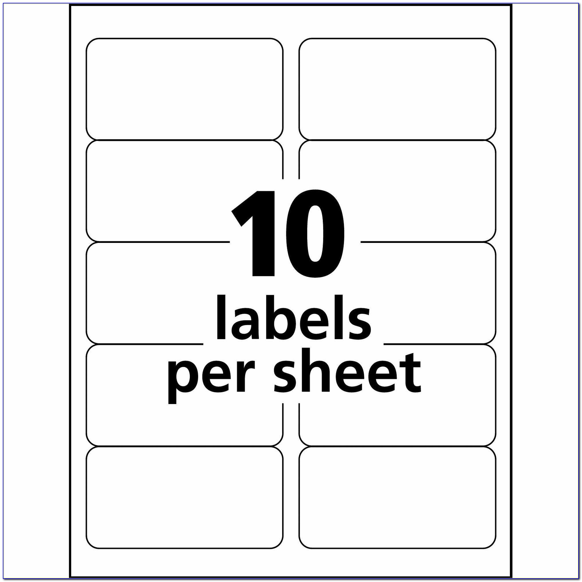 Label Template 16 Per Sheet