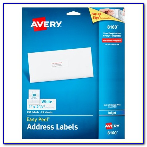 Label Template Avery 8160