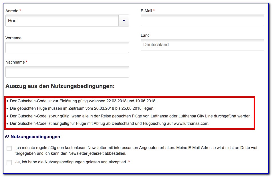 Lufthansa Invoice Request Germany