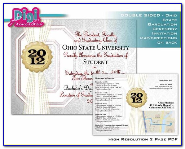 Miami University Ohio Graduation Announcements