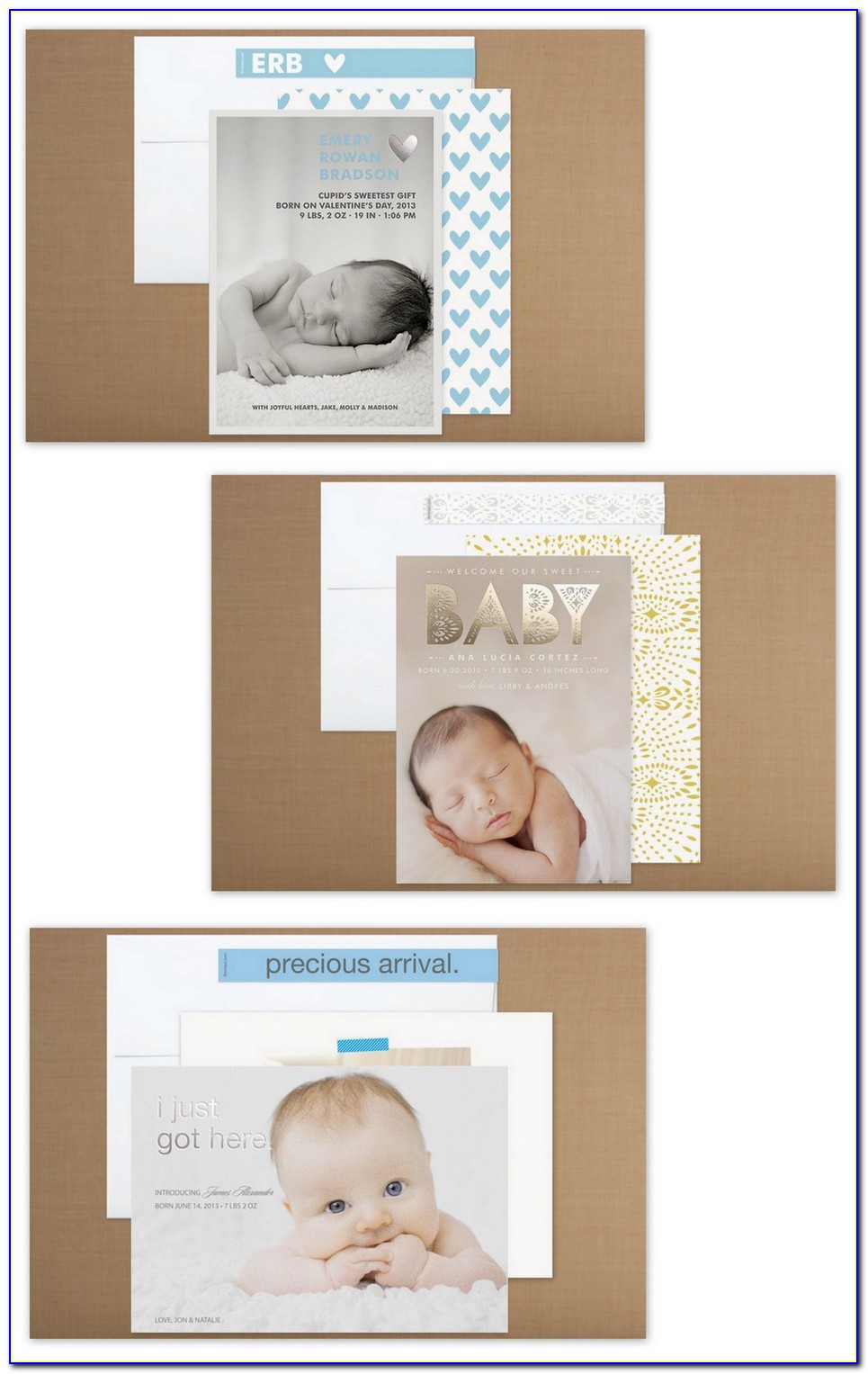 Minted Baby Girl Announcements