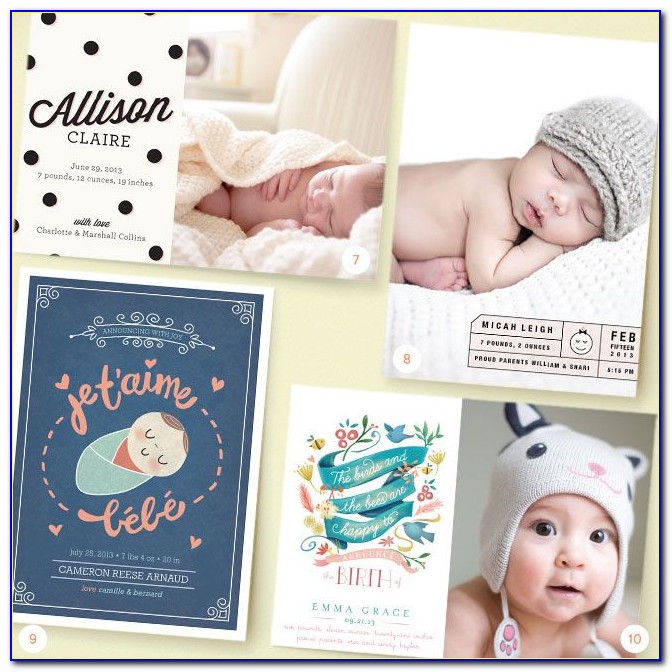 Minted Holiday Baby Announcement