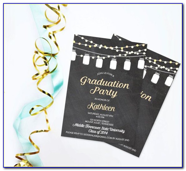 Mtsu Graduation Invitation