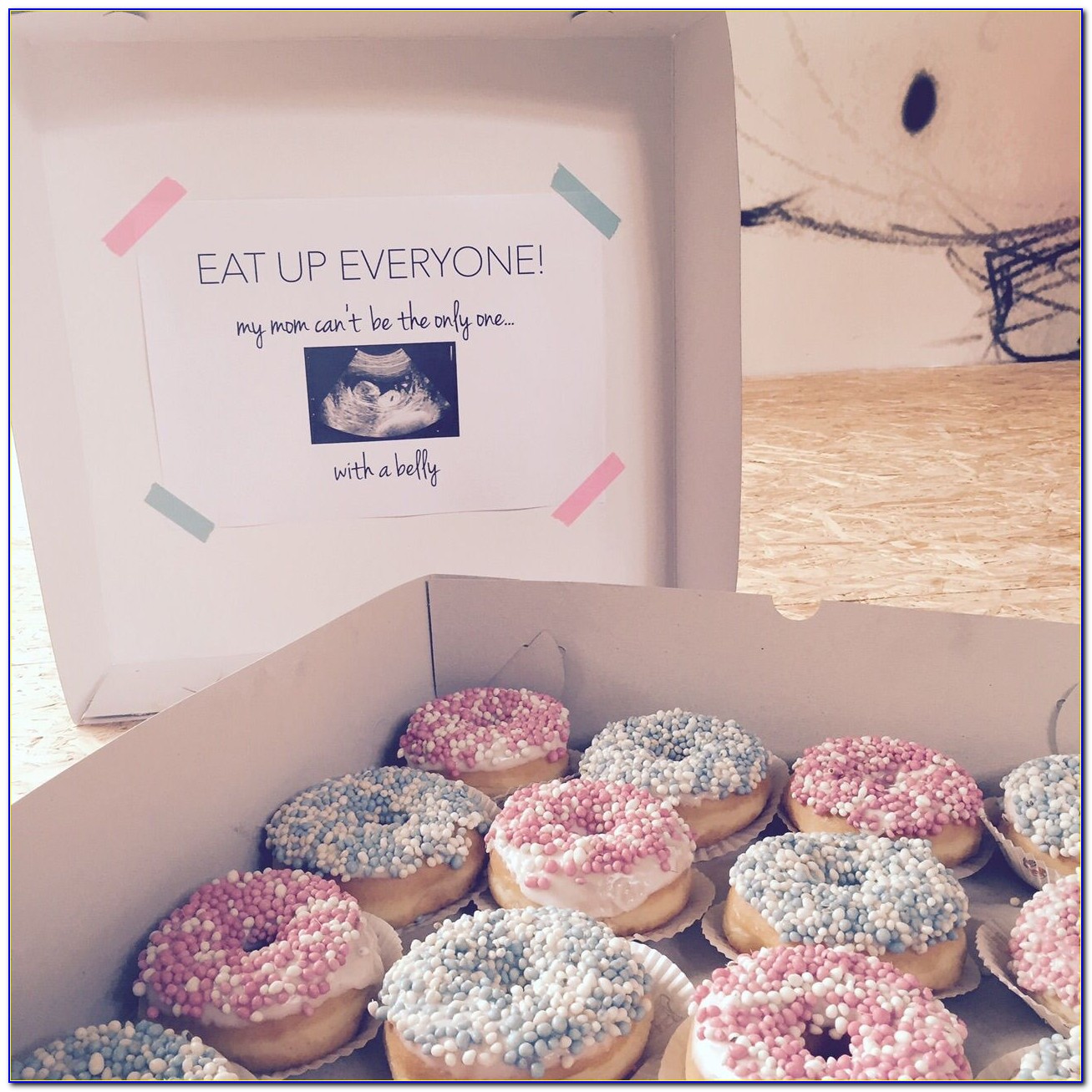 Munchkin Donut Pregnancy Announcement