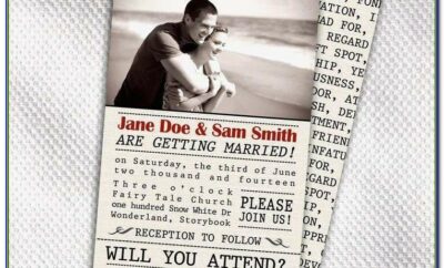 Newspaper Wedding Announcement Sample