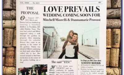 Newspaper Wedding Announcement Template