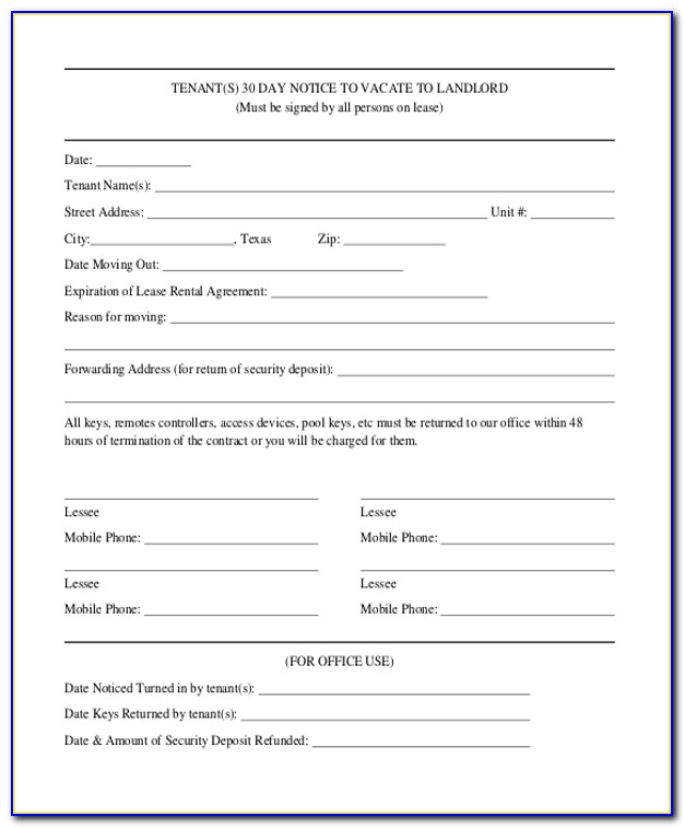 Nys 30 Day Eviction Notice Form