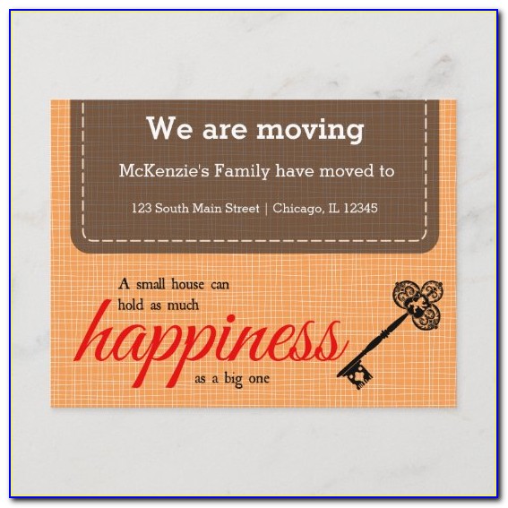Personalized Moving Announcement Postcards