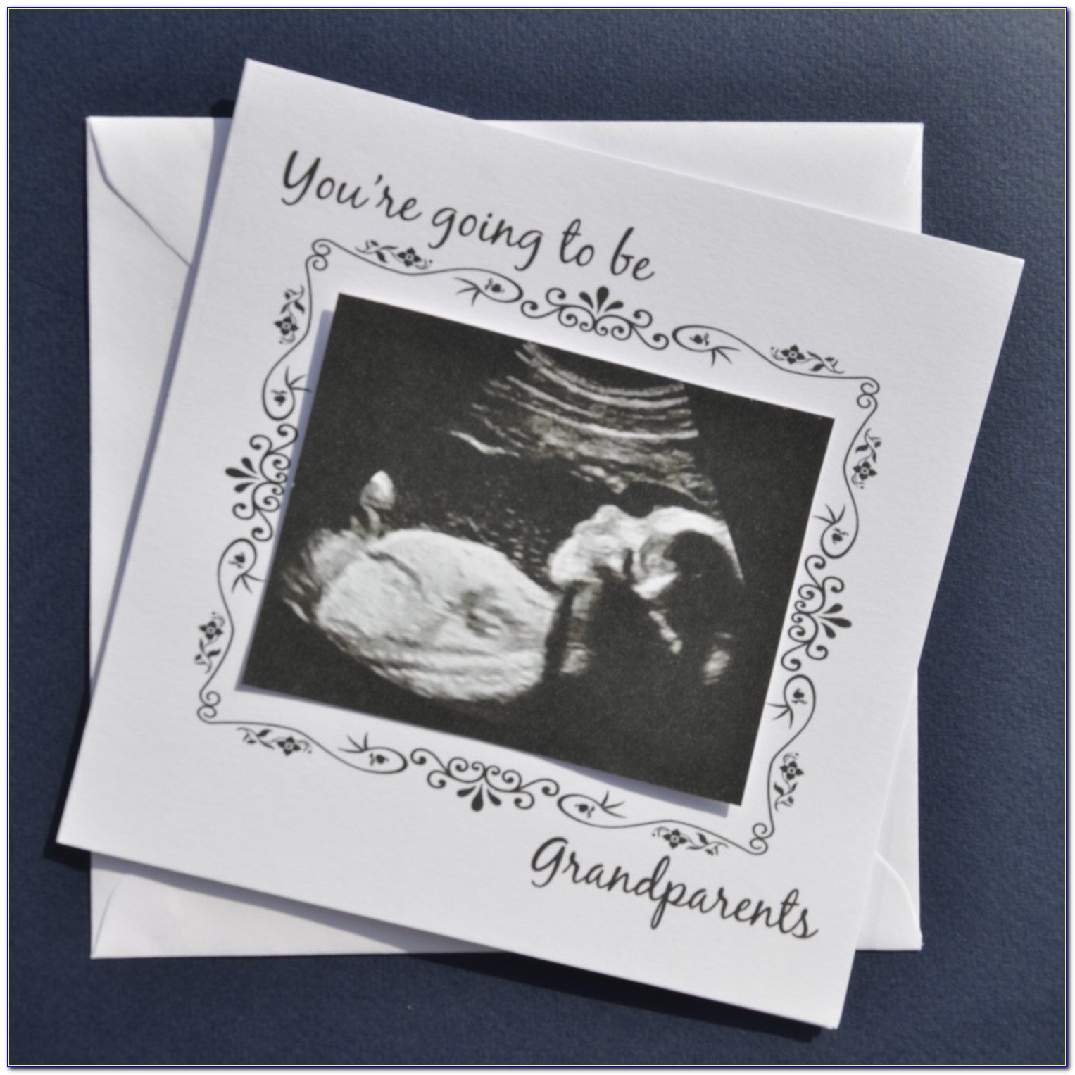 Pregnancy Announcement Cards With Ultrasound