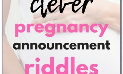 Pregnancy Announcement Riddle For Husband