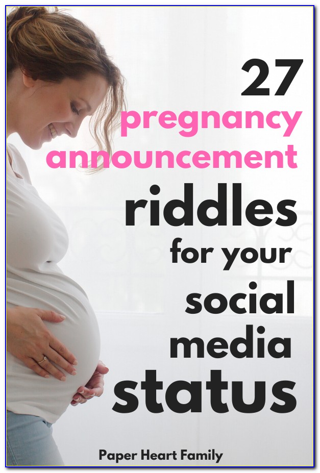 Pregnancy Announcement Riddles For Students