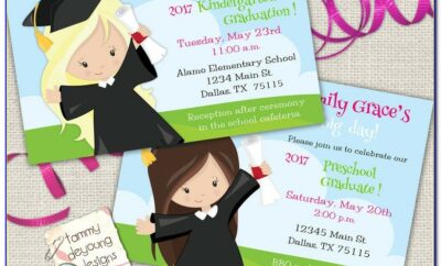 Preschool Graduation Invitation Cards