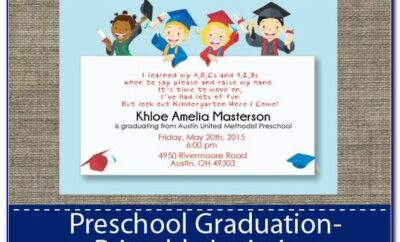 Preschool Graduation Invitation Letter