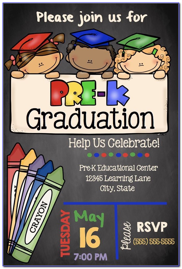 Preschool Graduation Invitation Wording