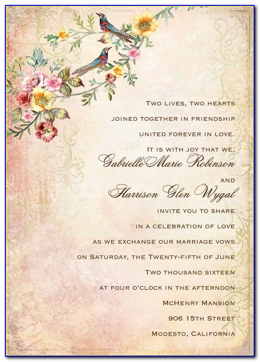Proper Catholic Wedding Invitation Wording