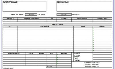 Renovation Invoice Format