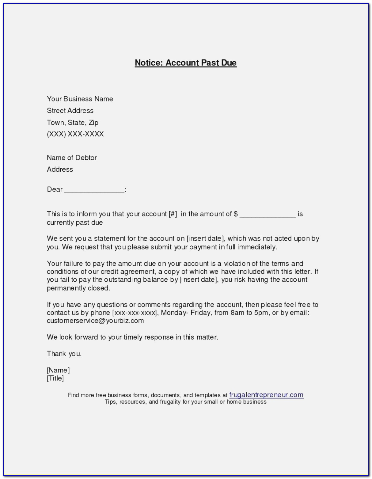 Sample Demand Letter For Unpaid Invoices