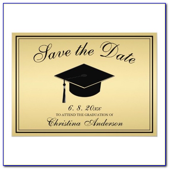 Save The Date Invitations For Graduation Party