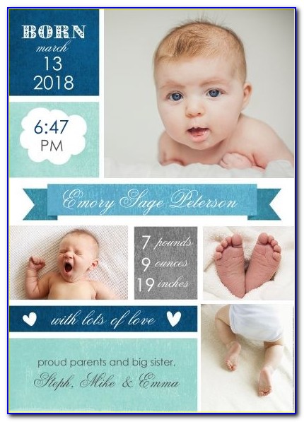 Snapfish Baby Announcement Cards