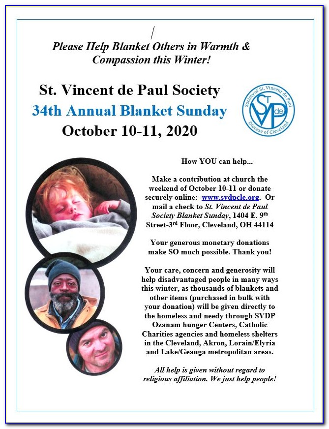 St Vincent De Paul Bulletin Announcements 2020