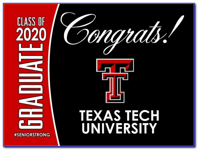 Texas Tech Graduation Announcements 2020