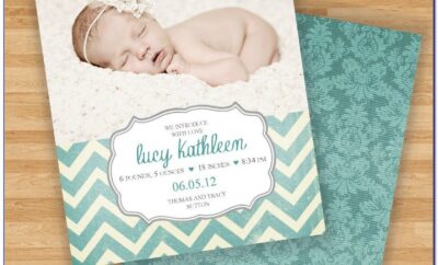 Two Sided Birth Announcements