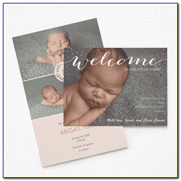 Vistaprint Birth Announcement Cards