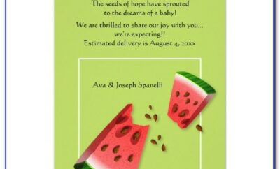 Watermelon Pregnancy Announcement