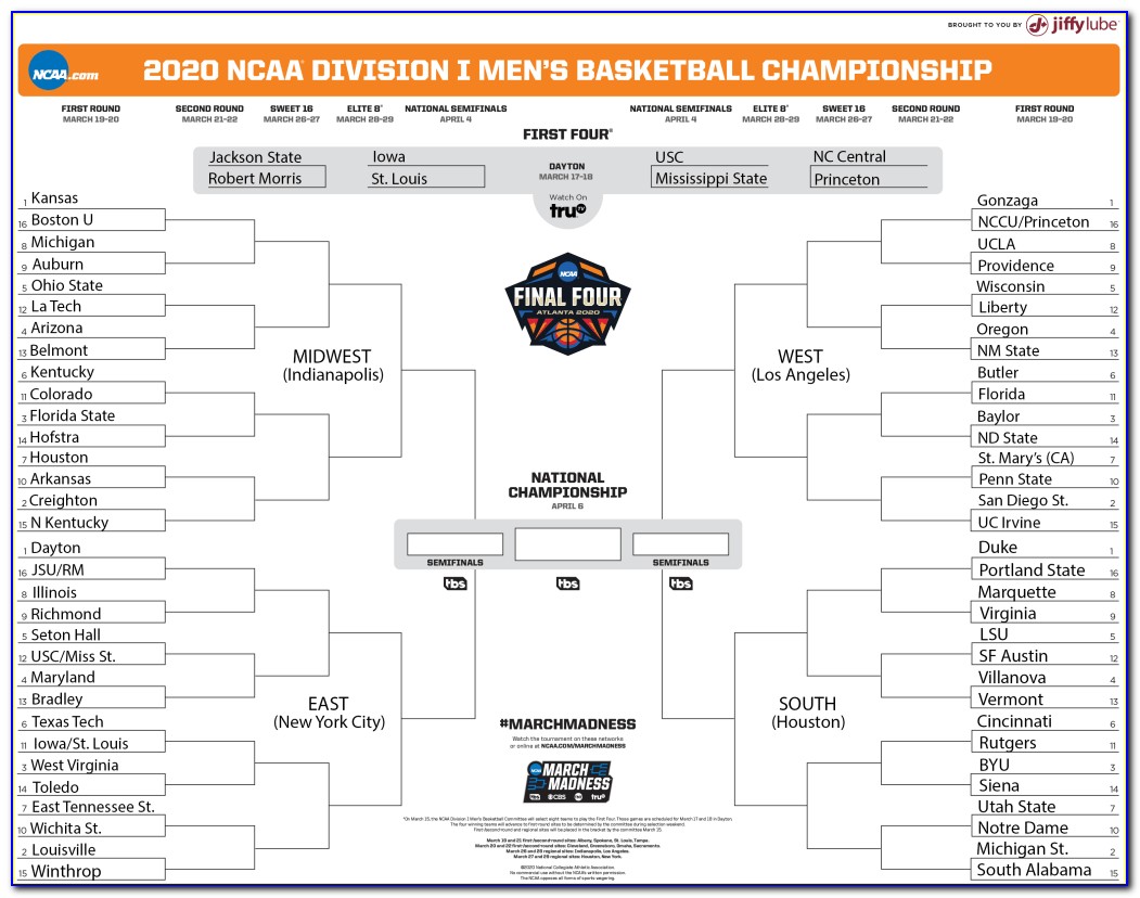 When Are Ncaa March Madness Brackets Announced