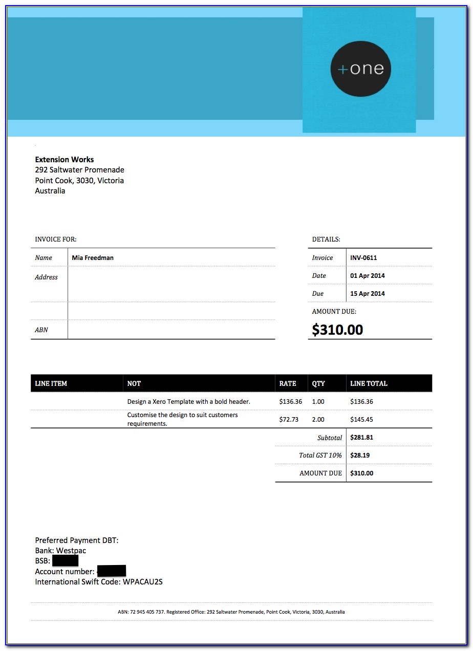 Xero Custom Invoice Templates