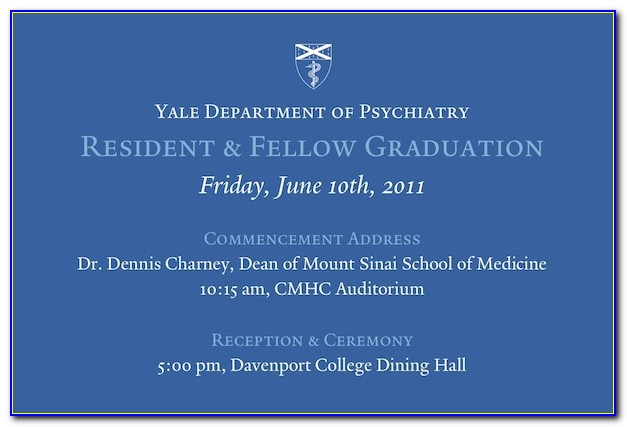 Yale University Graduation Announcements