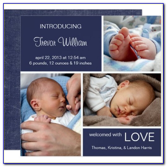 Zazzle Baby Announcement Cards